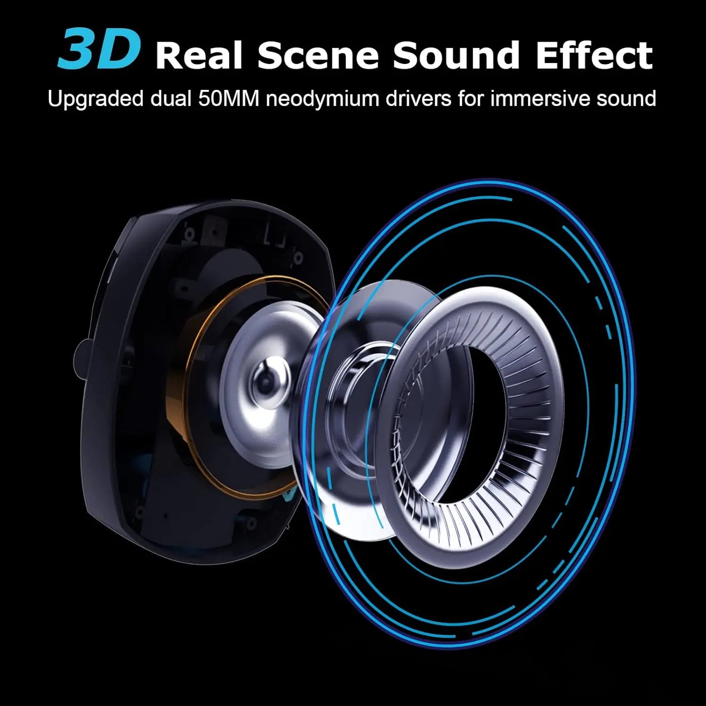 Wireless Gaming Headset with Noise Cancelling Mic 2.4G Bluetooth Headphone USB 3.5mm Wired 3 Modes for PC, PS4, PS5, Mac, Switch