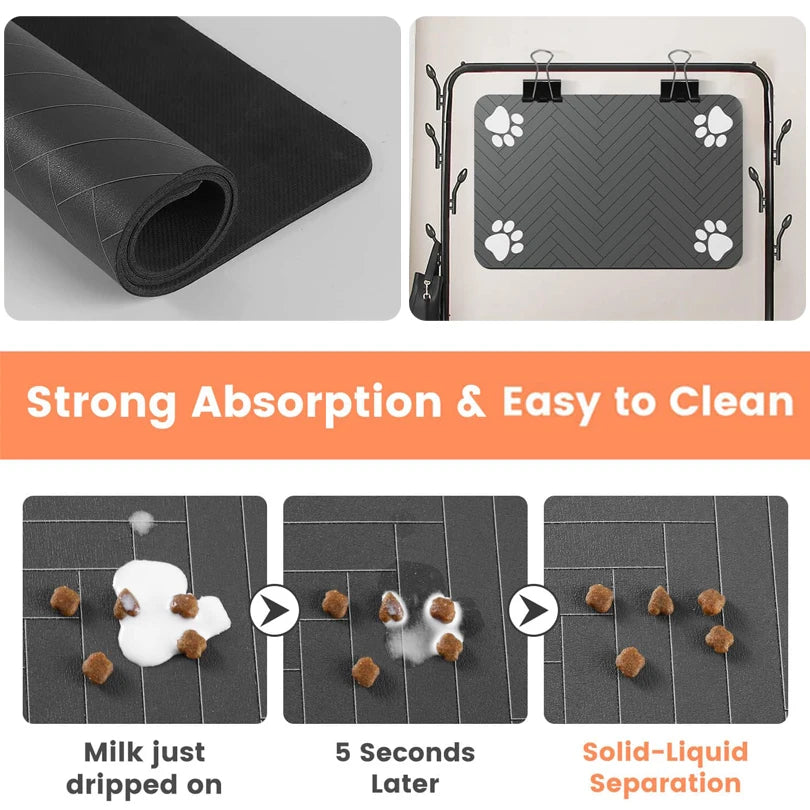 Rubber feeding mat for dog and cat