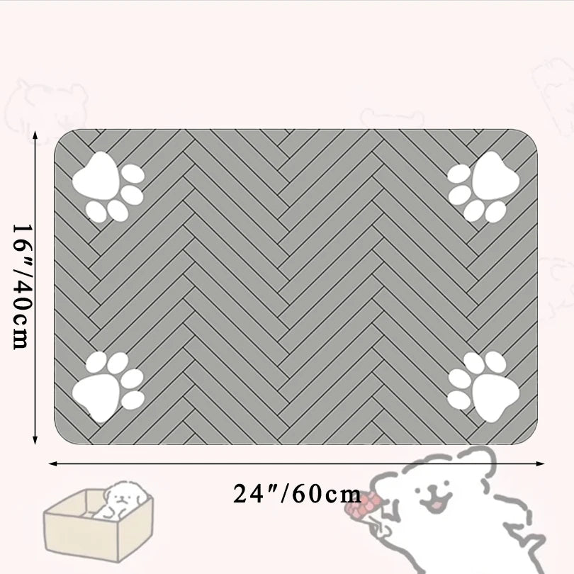 Rubber feeding mat for dog and cat