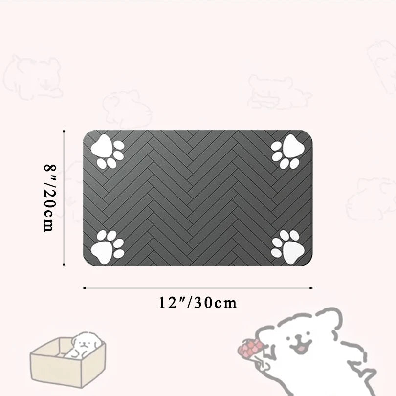 Rubber feeding mat for dog and cat