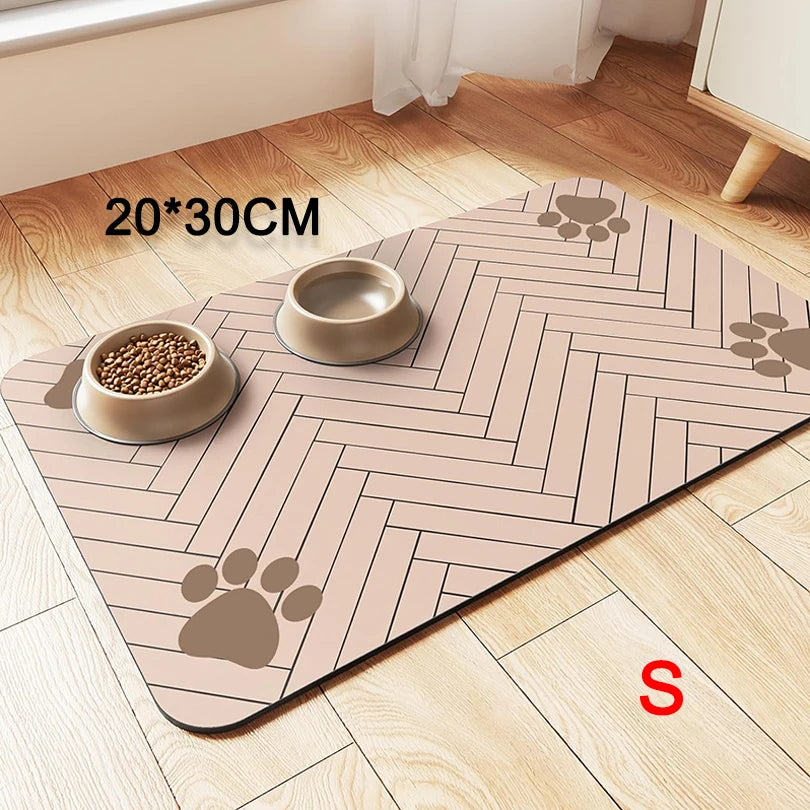 Rubber feeding mat for dog and cat