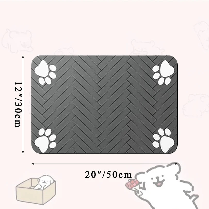 Rubber feeding mat for dog and cat