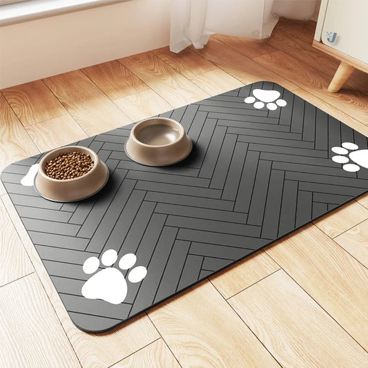 Rubber feeding mat for dog and cat
