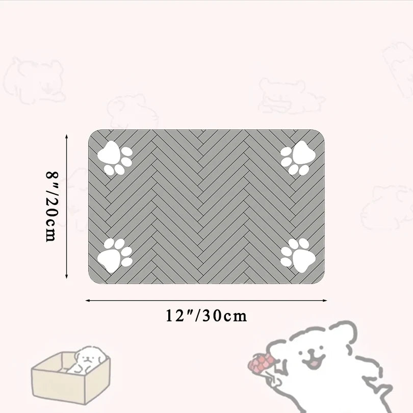 Rubber feeding mat for dog and cat