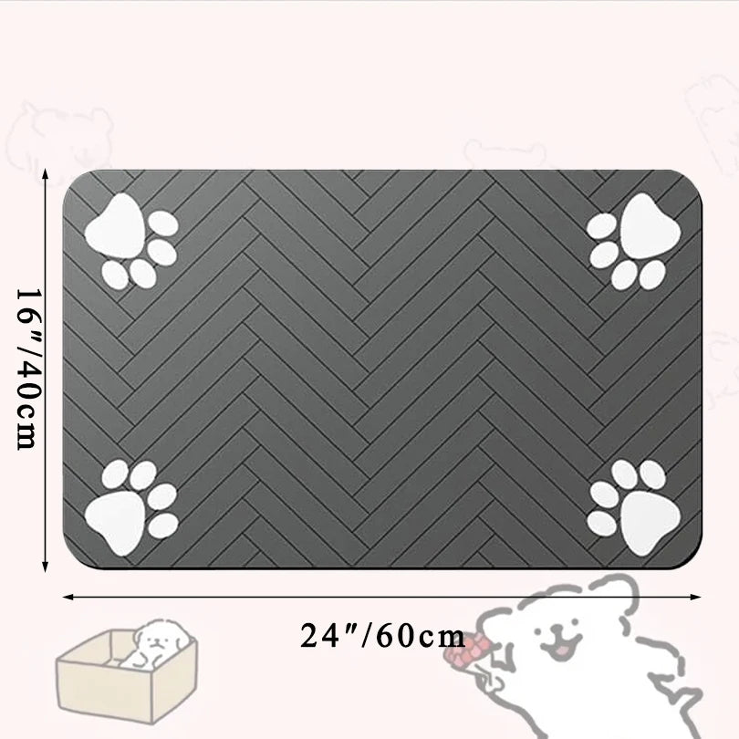 Rubber feeding mat for dog and cat